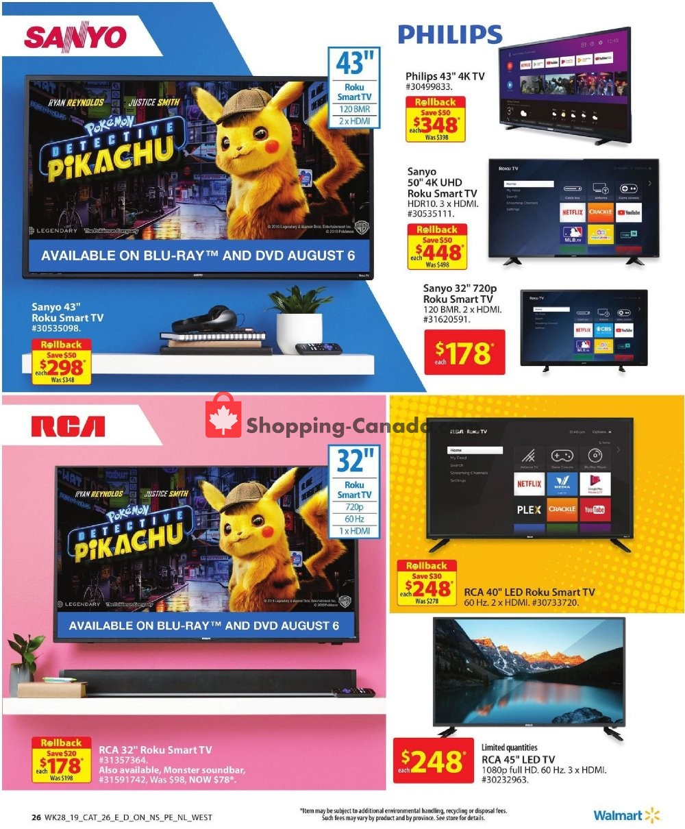 Walmart flyer from Thursday August 1, 2019 to Wednesday August 28, 2019 - page 29
