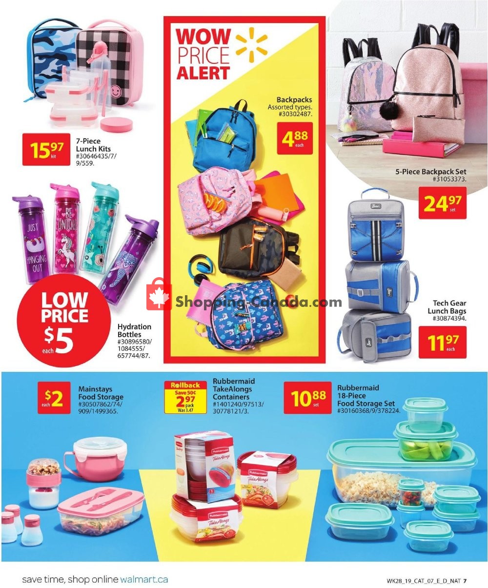 Walmart flyer from Thursday August 1, 2019 to Wednesday August 28, 2019 - page 7