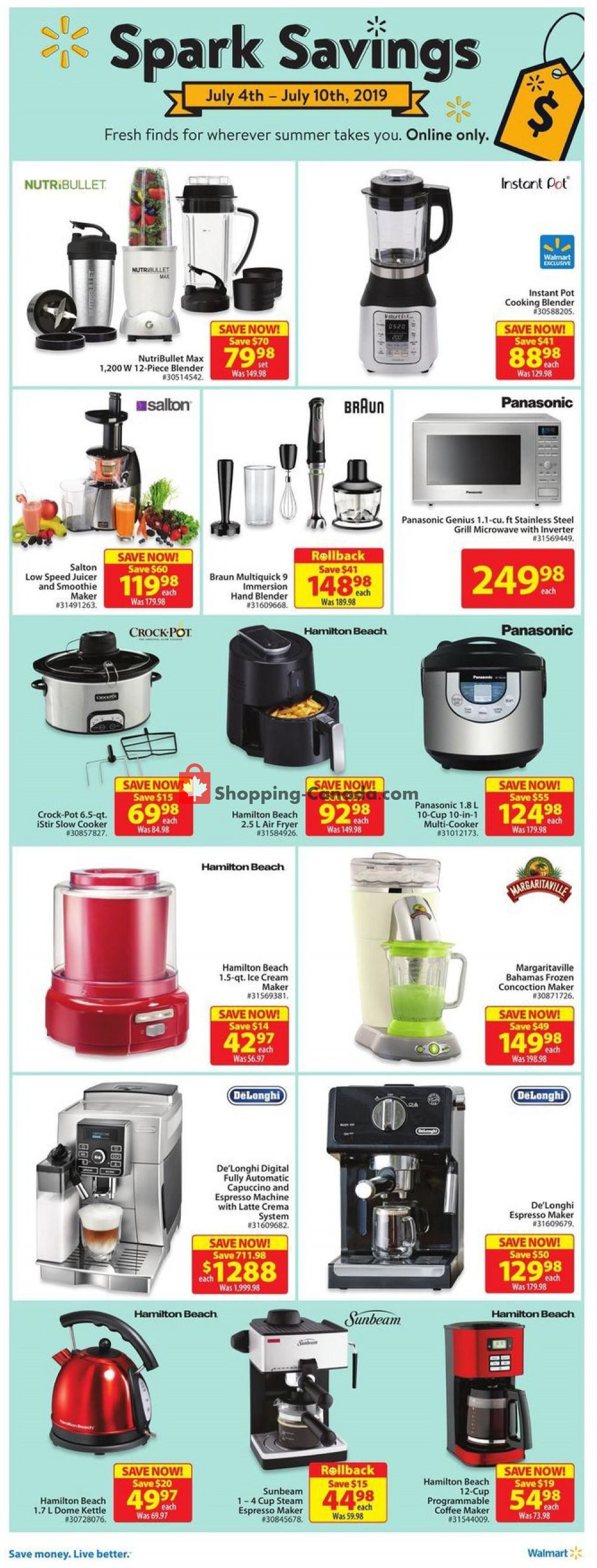 Walmart flyer from Thursday July 4, 2019 to Wednesday July 10, 2019 - page 2