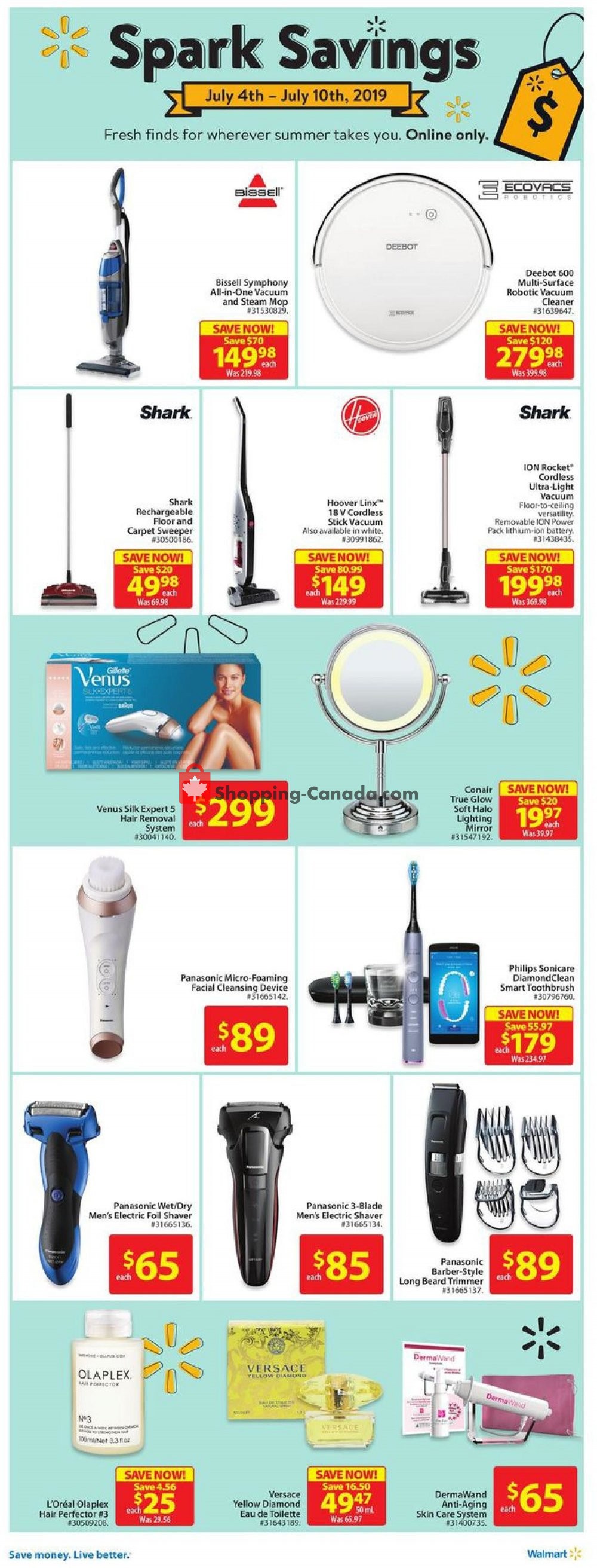 Walmart flyer from Thursday July 4, 2019 to Wednesday July 10, 2019 - page 3
