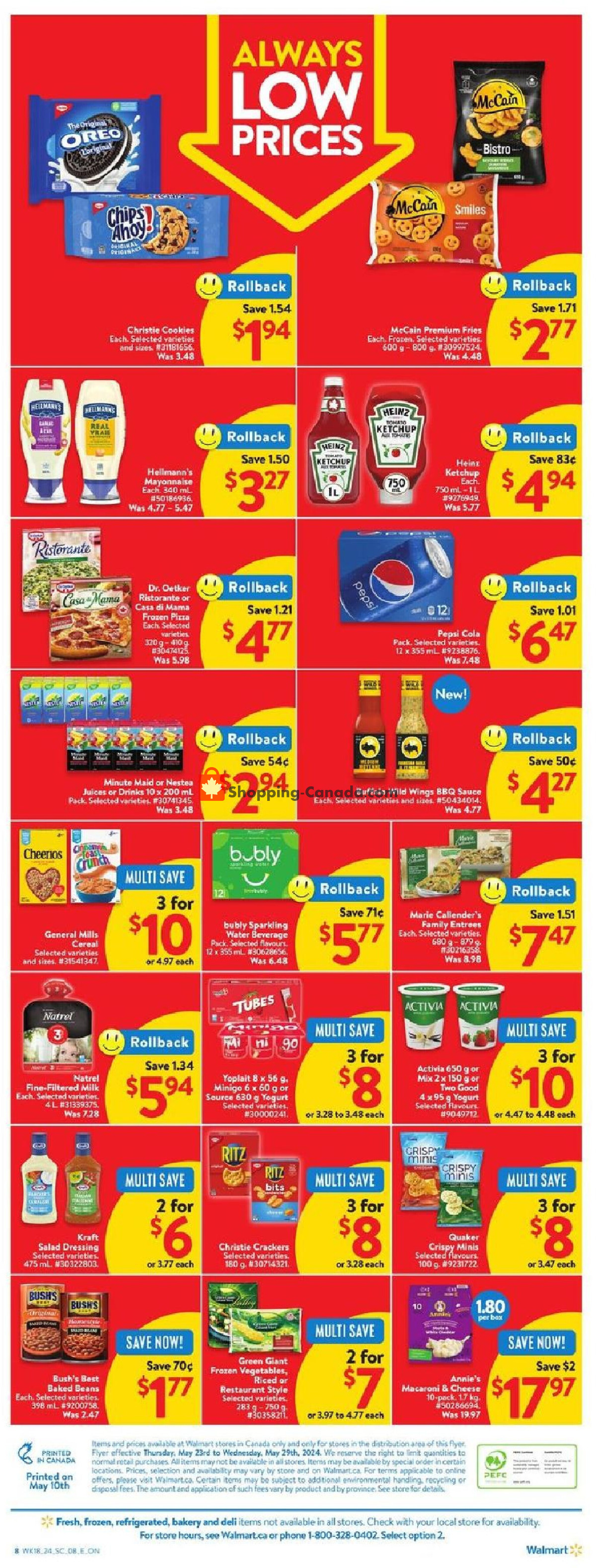 Walmart flyer from Thursday May 23, 2024 to Wednesday May 29, 2024 - page 2