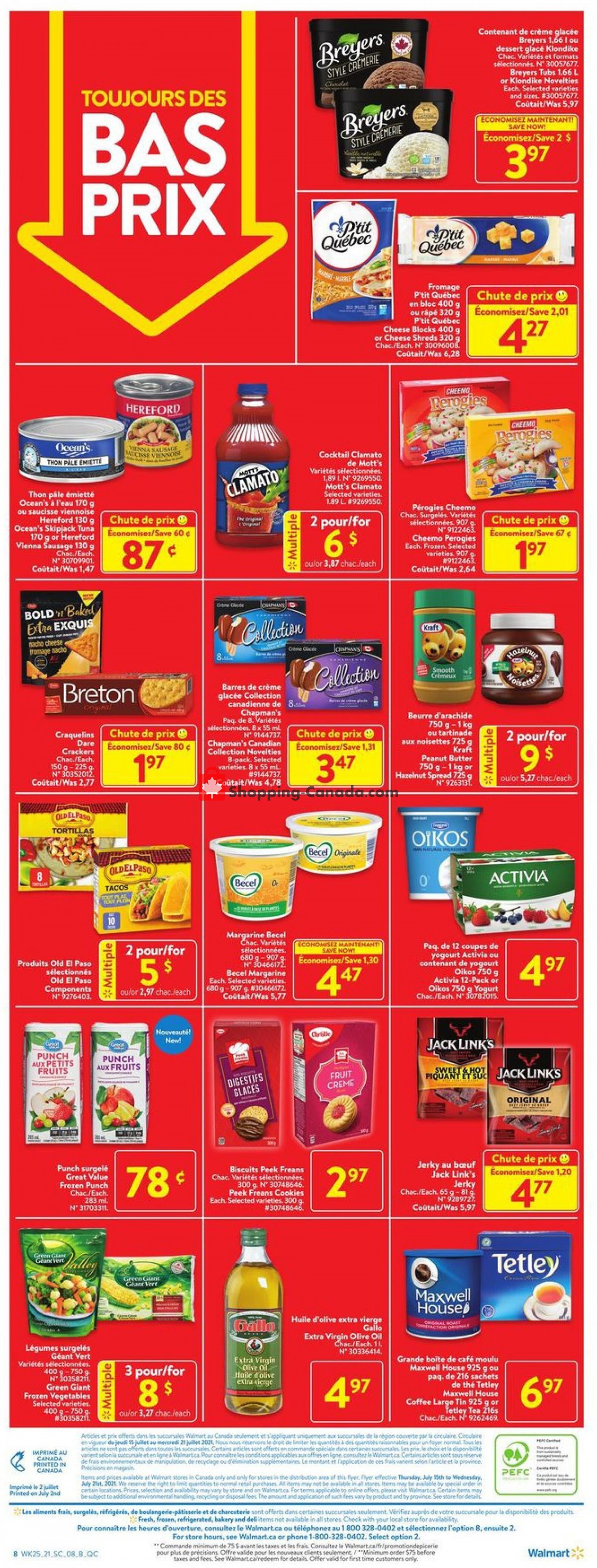 Walmart flyer from Thursday July 15, 2021 to Wednesday July 21, 2021 - page 3