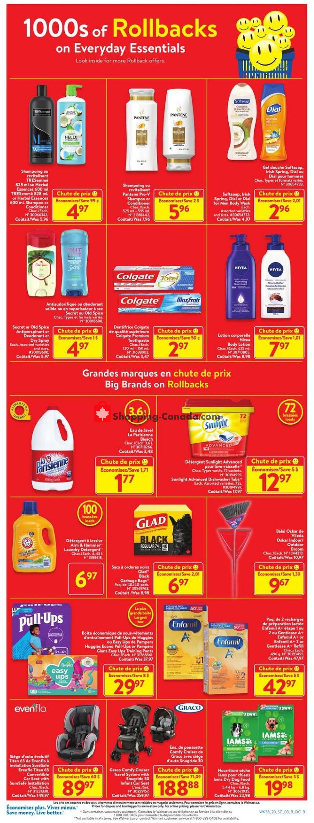 Walmart flyer from Thursday October 15, 2020 to Wednesday October 21, 2020 - page 3