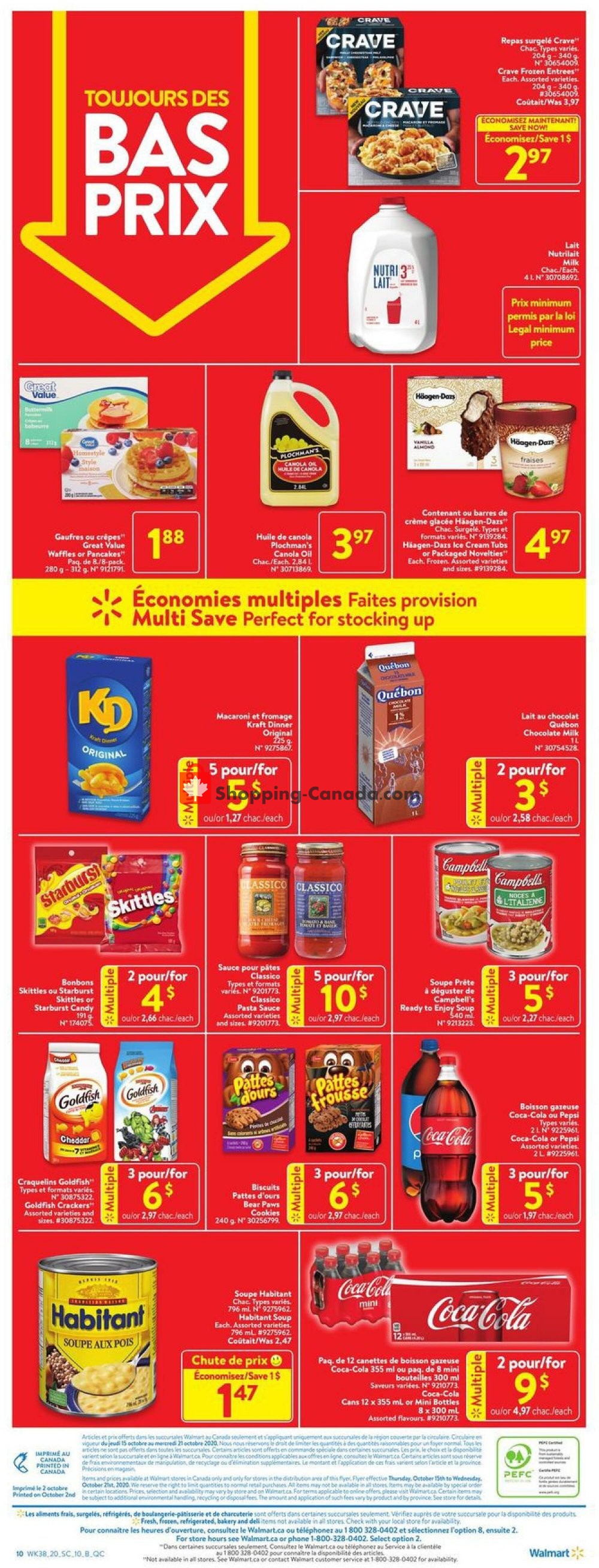 Walmart flyer from Thursday October 15, 2020 to Wednesday October 21, 2020 - page 5