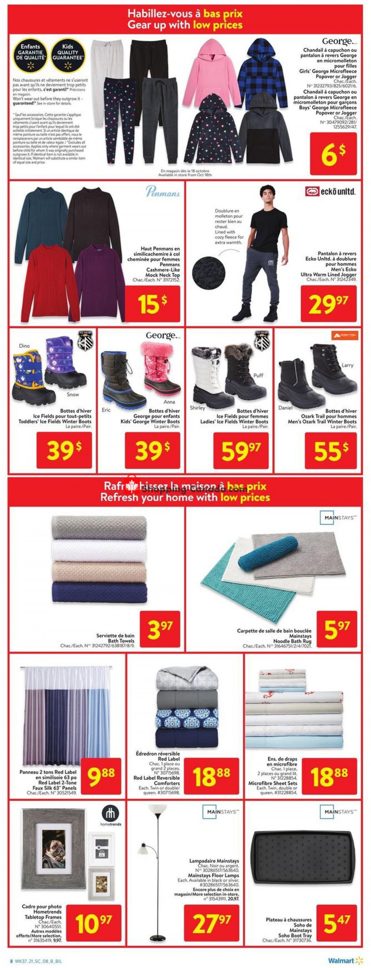 Walmart flyer from Thursday October 7, 2021 to Wednesday October 13, 2021 - page 18
