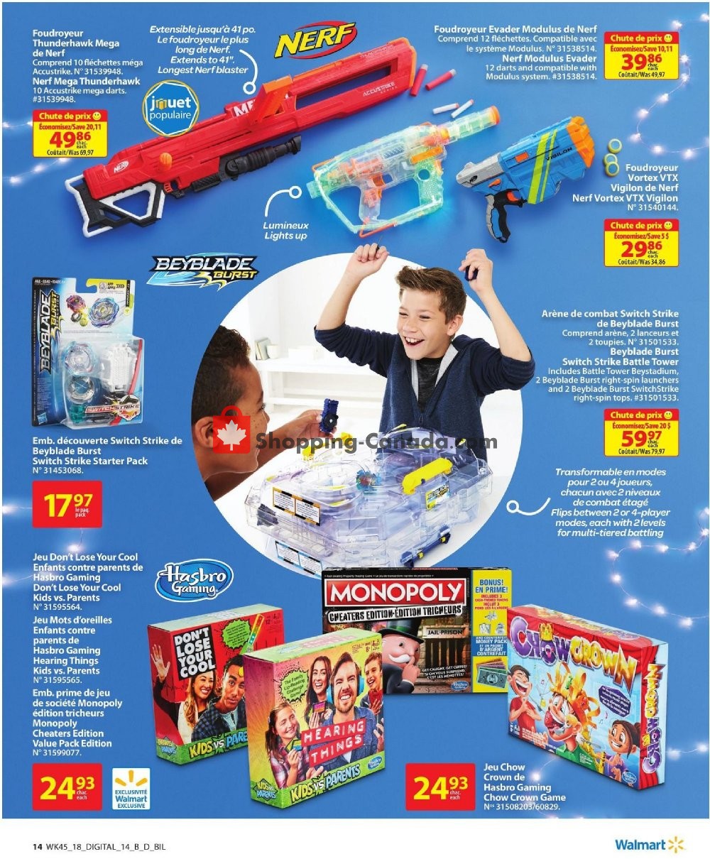 Walmart flyer from Thursday November 29, 2018 to Monday December 24, 2018 - page 13