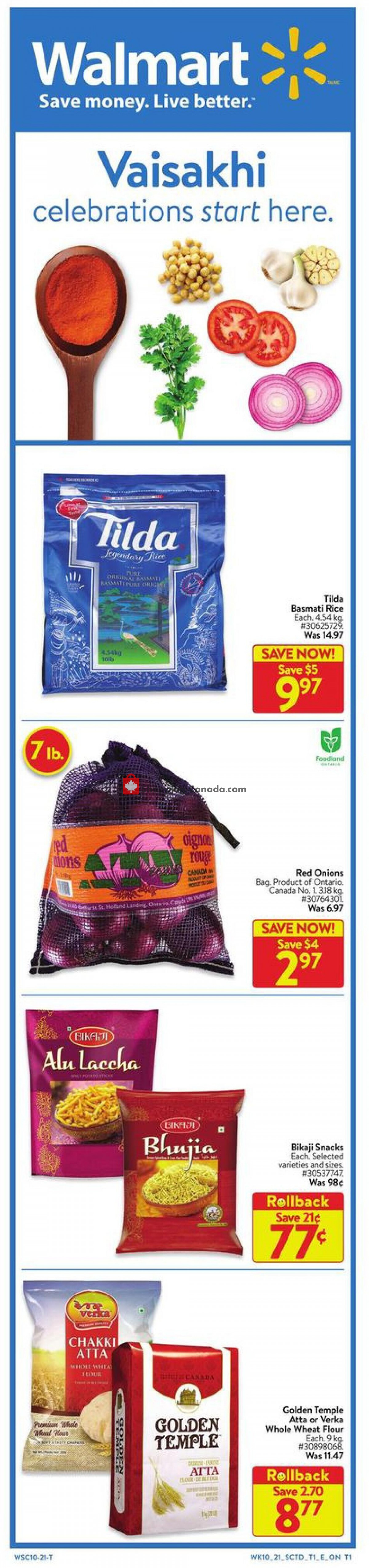 Walmart flyer from Thursday April 1, 2021 to Wednesday April 14, 2021 - page 1