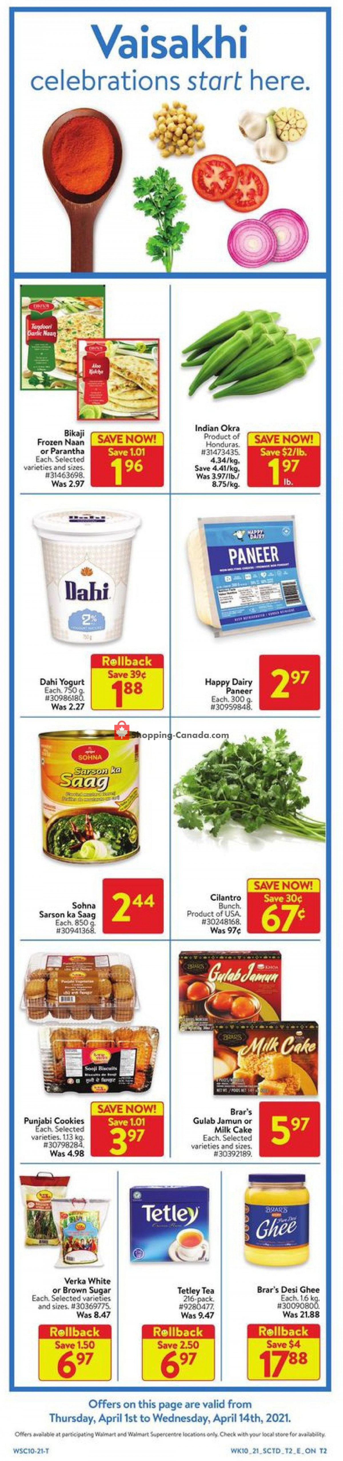 Walmart flyer from Thursday April 1, 2021 to Wednesday April 14, 2021 - page 2