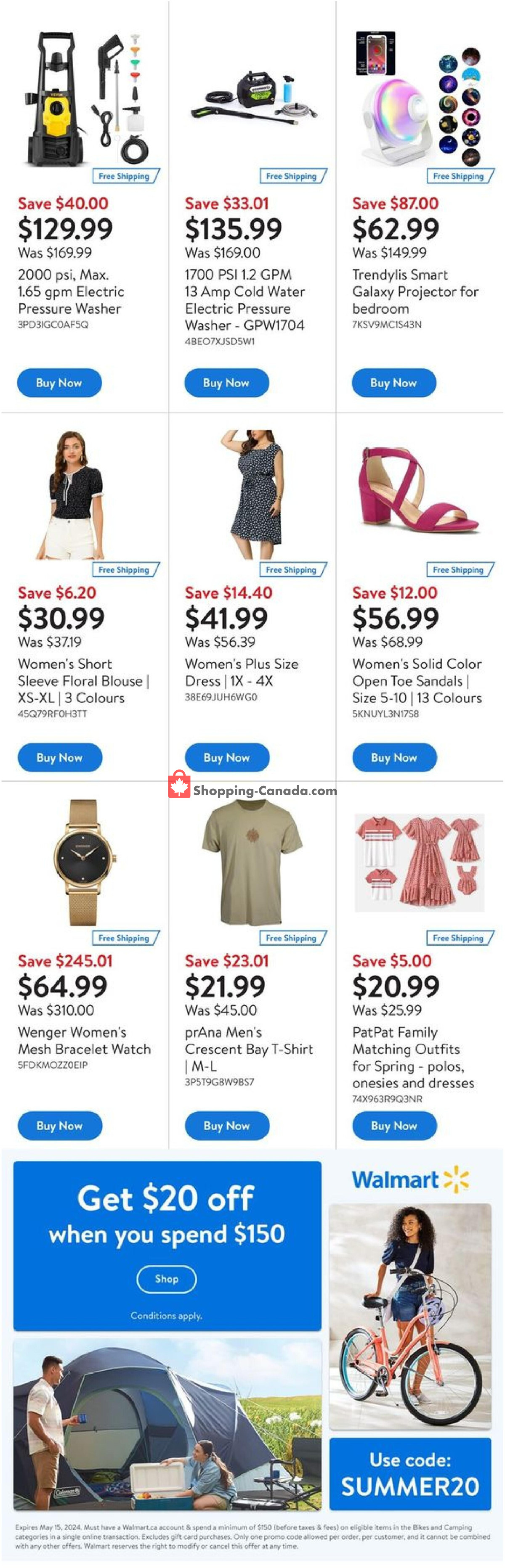 Walmart flyer from Thursday May 9, 2024 to Wednesday May 15, 2024 - page 14