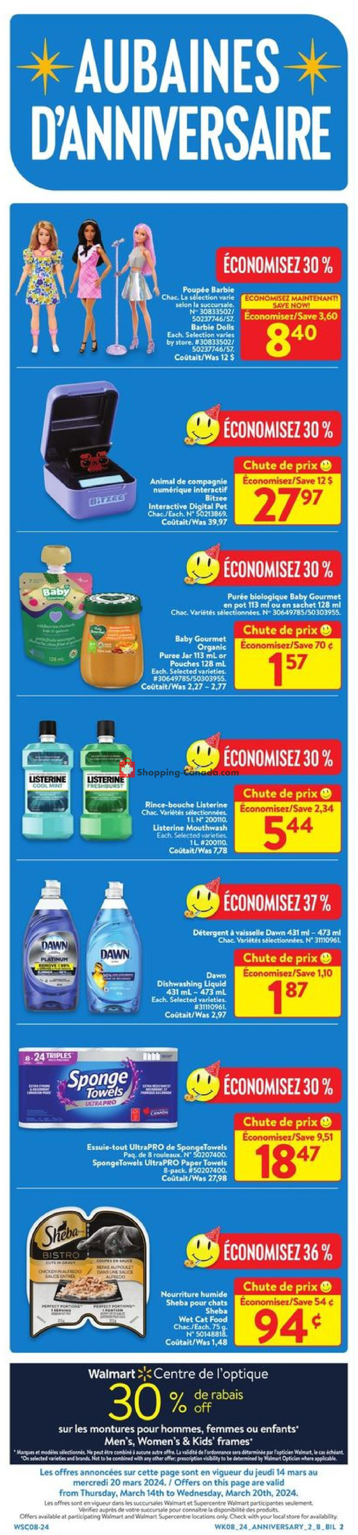 Walmart flyer from Thursday March 14, 2024 to Wednesday March 20, 2024 - page 4