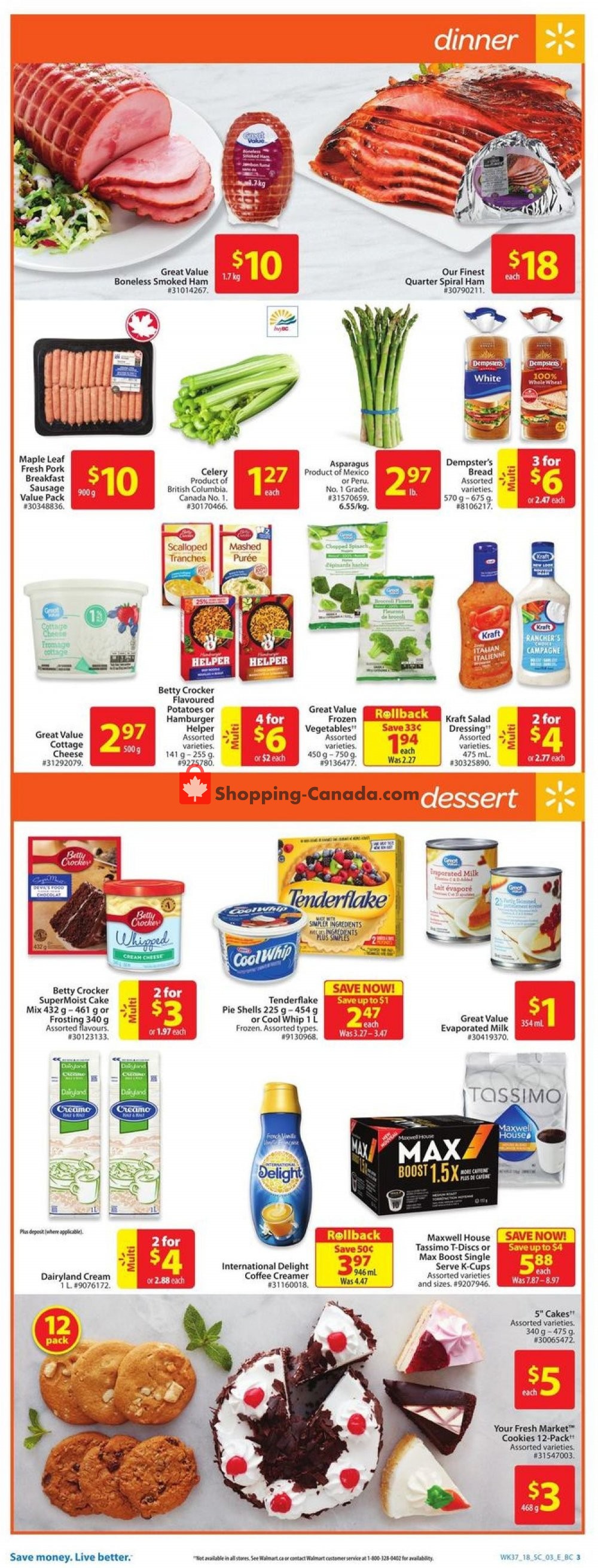 Walmart flyer from Thursday October 4, 2018 to Wednesday October 10, 2018 - page 3