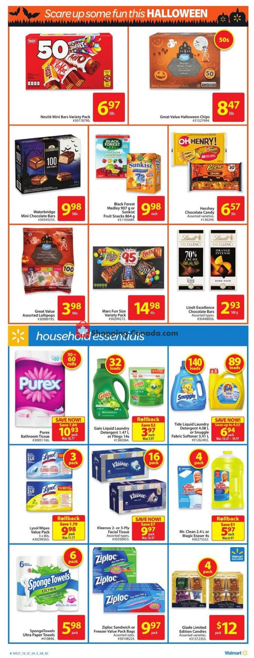 Walmart flyer from Thursday October 4, 2018 to Wednesday October 10, 2018 - page 4