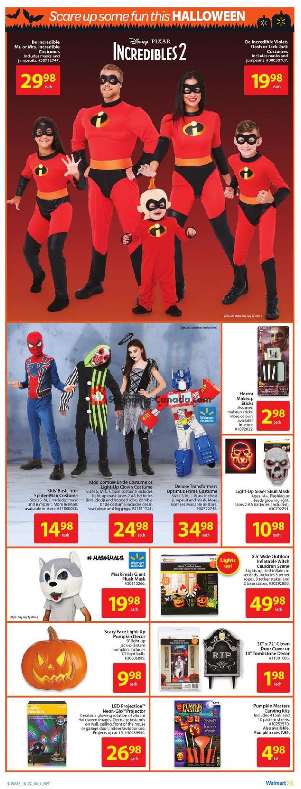 Walmart flyer from Thursday October 4, 2018 to Wednesday October 10, 2018 - page 6