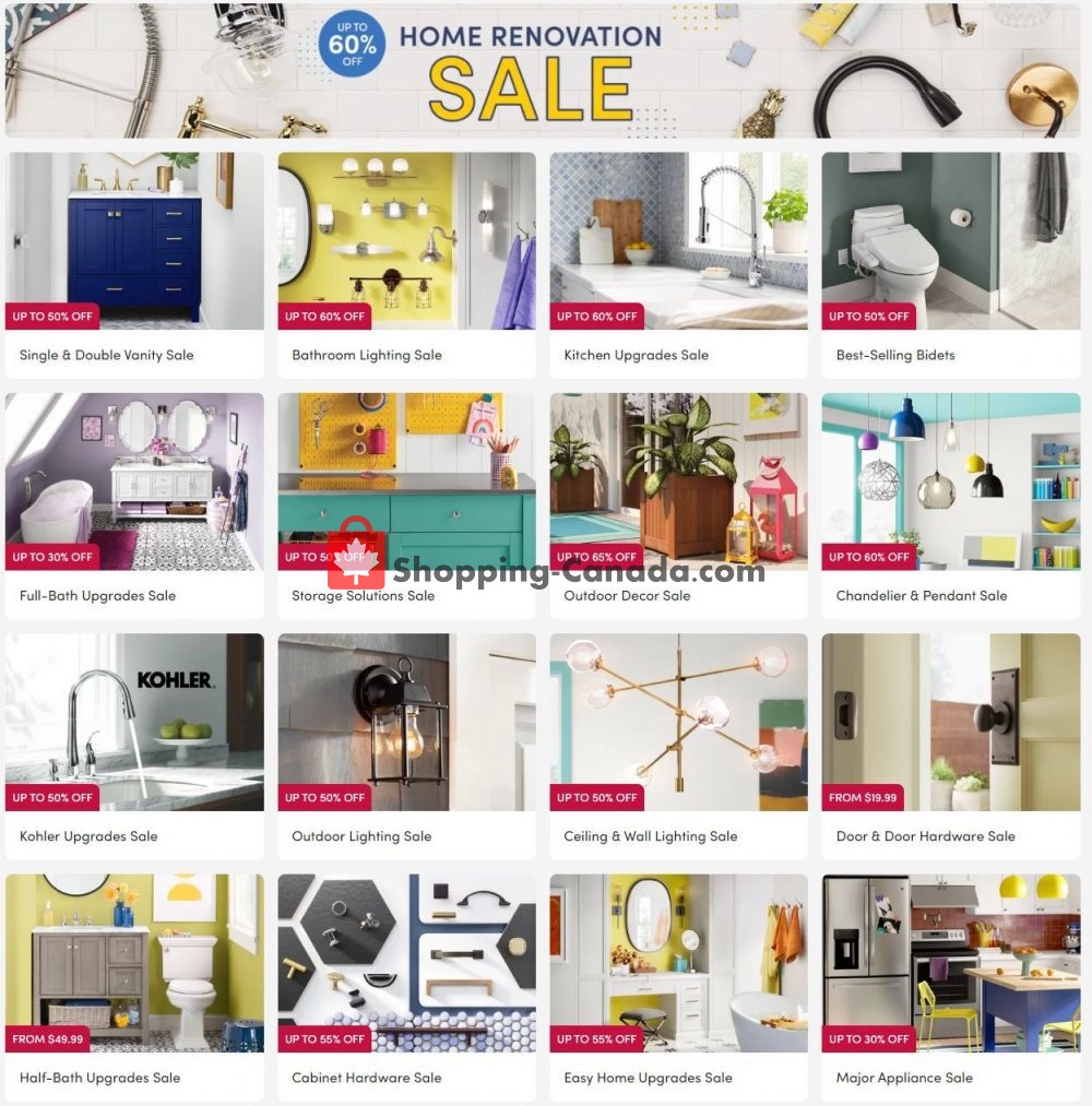 Wayfair Canada, flyer (Home renovation) April 6 April 13, 2020