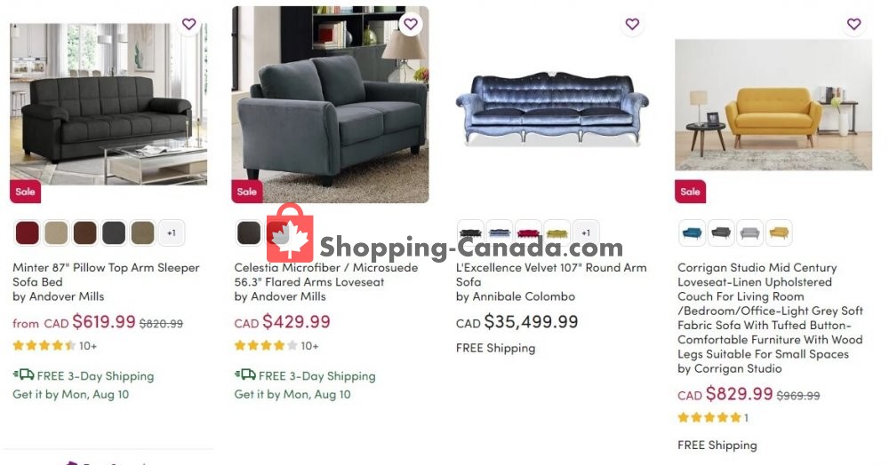 Wayfair flyer from Wednesday August 5, 2020 to Tuesday August 11, 2020 - page 3