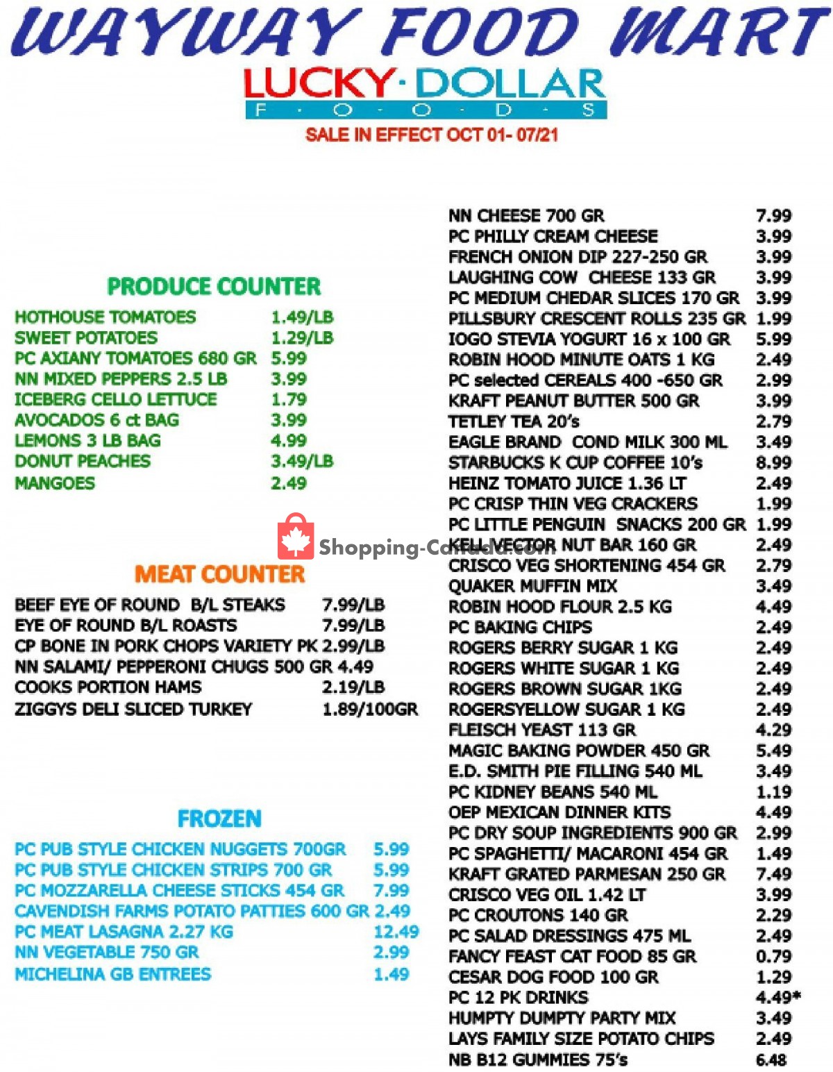 WayWay Food Mart flyer from Friday October 1, 2021 to Thursday October 7, 2021 - page 2