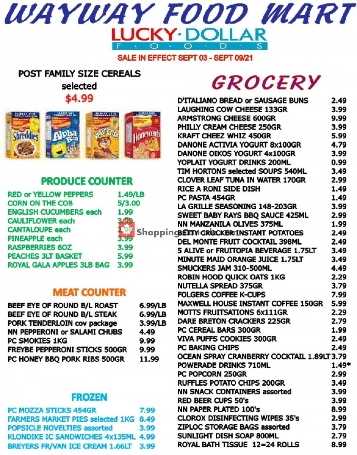 WayWay Food Mart flyer from Friday September 3, 2021 to Thursday September 9, 2021 - page 2