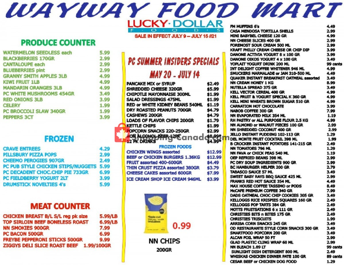 WayWay Food Mart flyer from Friday July 9, 2021 to Thursday July 15, 2021 - page 2