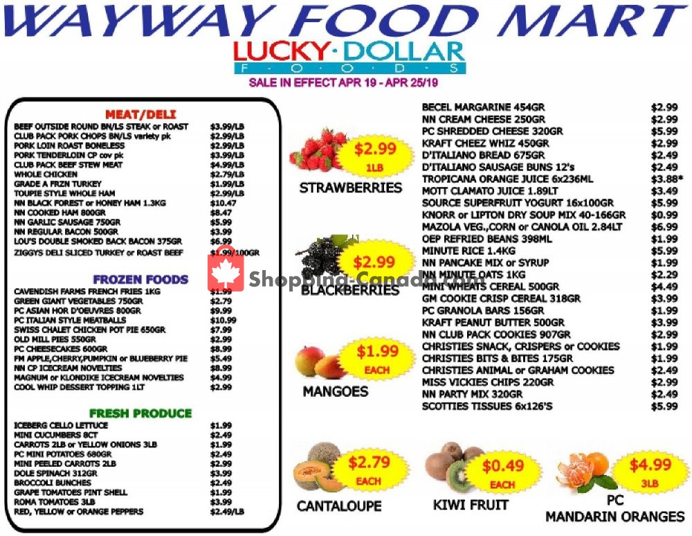 WayWay Food Mart flyer from Friday April 19, 2019 to Thursday April 25, 2019 - page 2