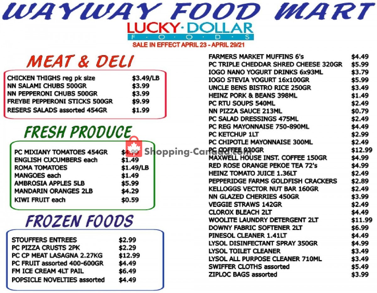 WayWay Food Mart flyer from Friday April 23, 2021 to Thursday April 29, 2021 - page 2