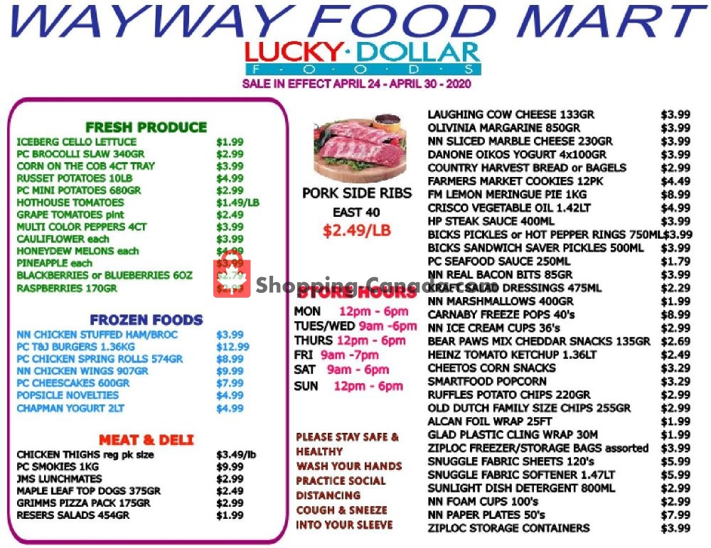 WayWay Food Mart flyer from Friday April 24, 2020 to Thursday April 30, 2020 - page 2