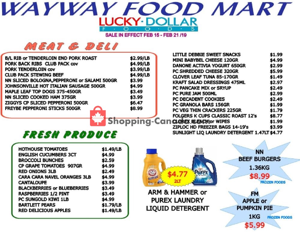 WayWay Food Mart flyer from Friday February 15, 2019 to Thursday February 21, 2019 - page 2