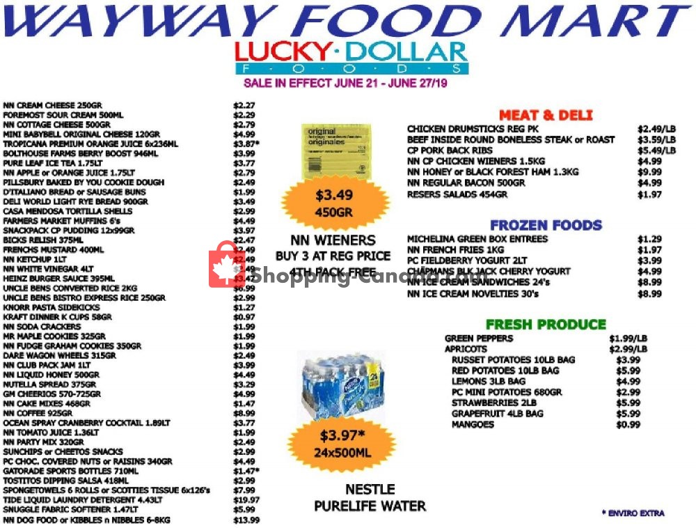 WayWay Food Mart flyer from Friday June 21, 2019 to Thursday June 27, 2019 - page 2