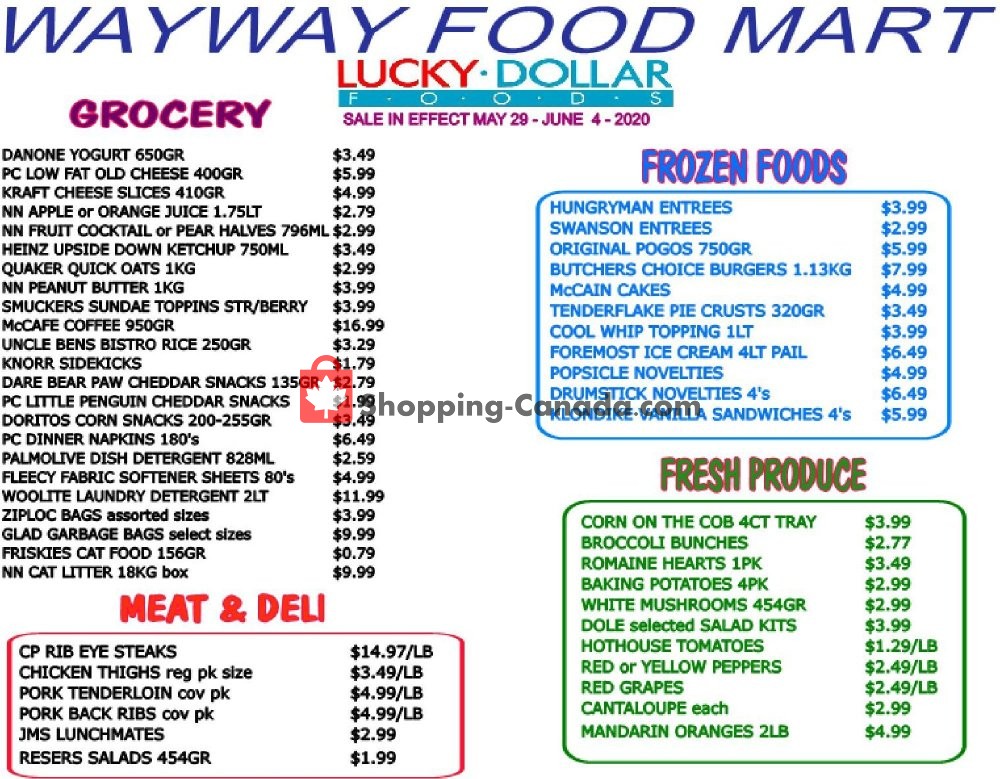 WayWay Food Mart flyer from Friday May 29, 2020 to Thursday June 4, 2020 - page 2