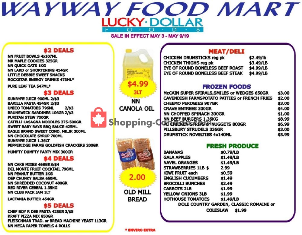WayWay Food Mart flyer from Friday May 3, 2019 to Thursday May 9, 2019 - page 2