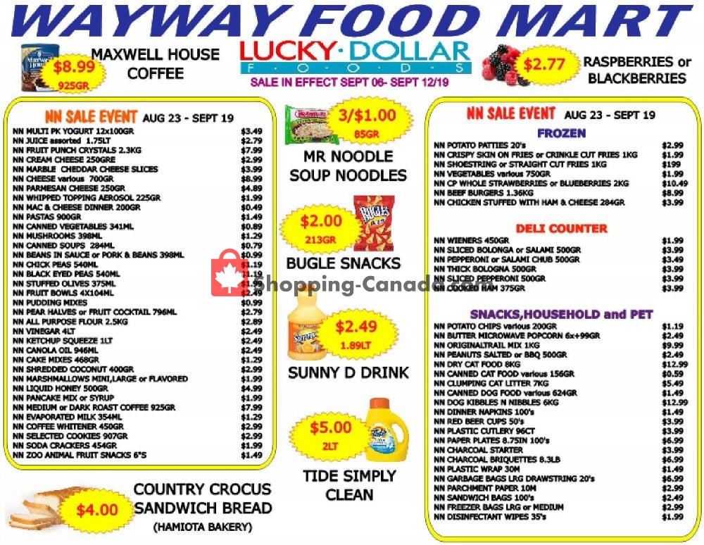 WayWay Food Mart flyer from Friday September 6, 2019 to Thursday September 12, 2019 - page 2