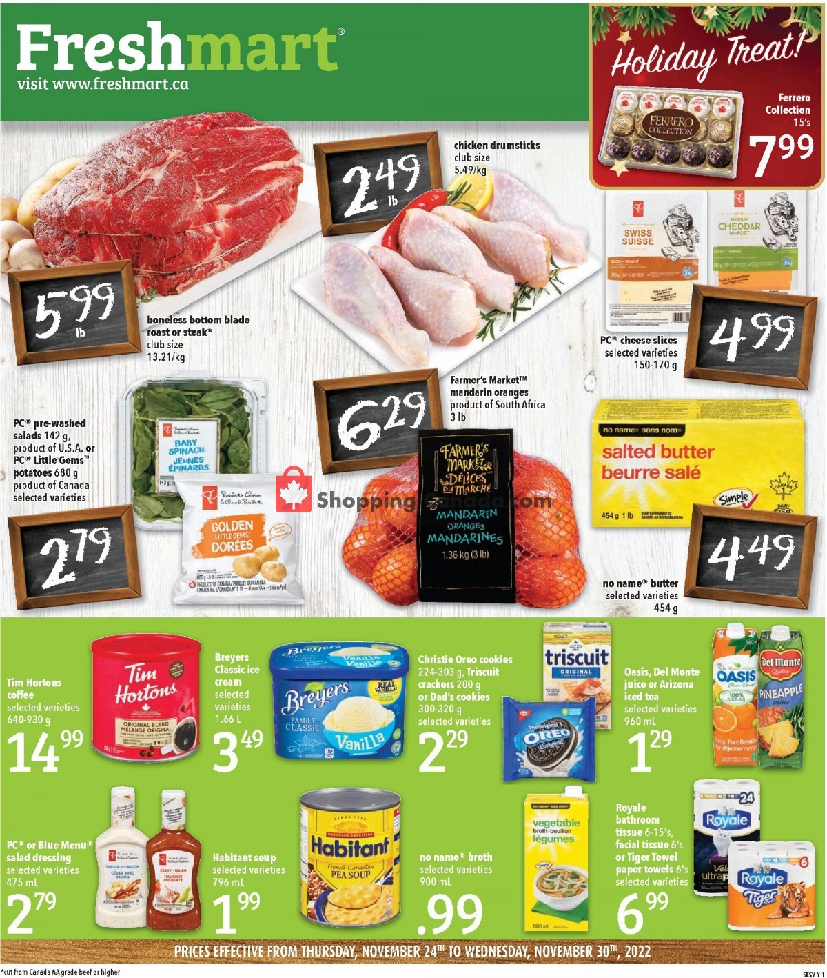 WayWay Food Mart flyer from Thursday November 24, 2022 to Wednesday November 30, 2022 - page 2