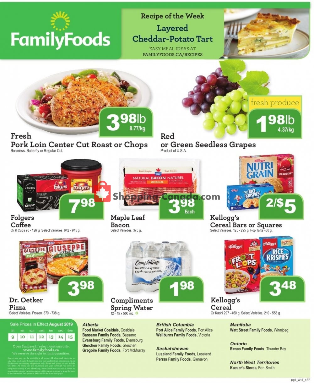 Wellburn's Food Market flyer from Friday August 9, 2019 to Thursday August 15, 2019 - page 1