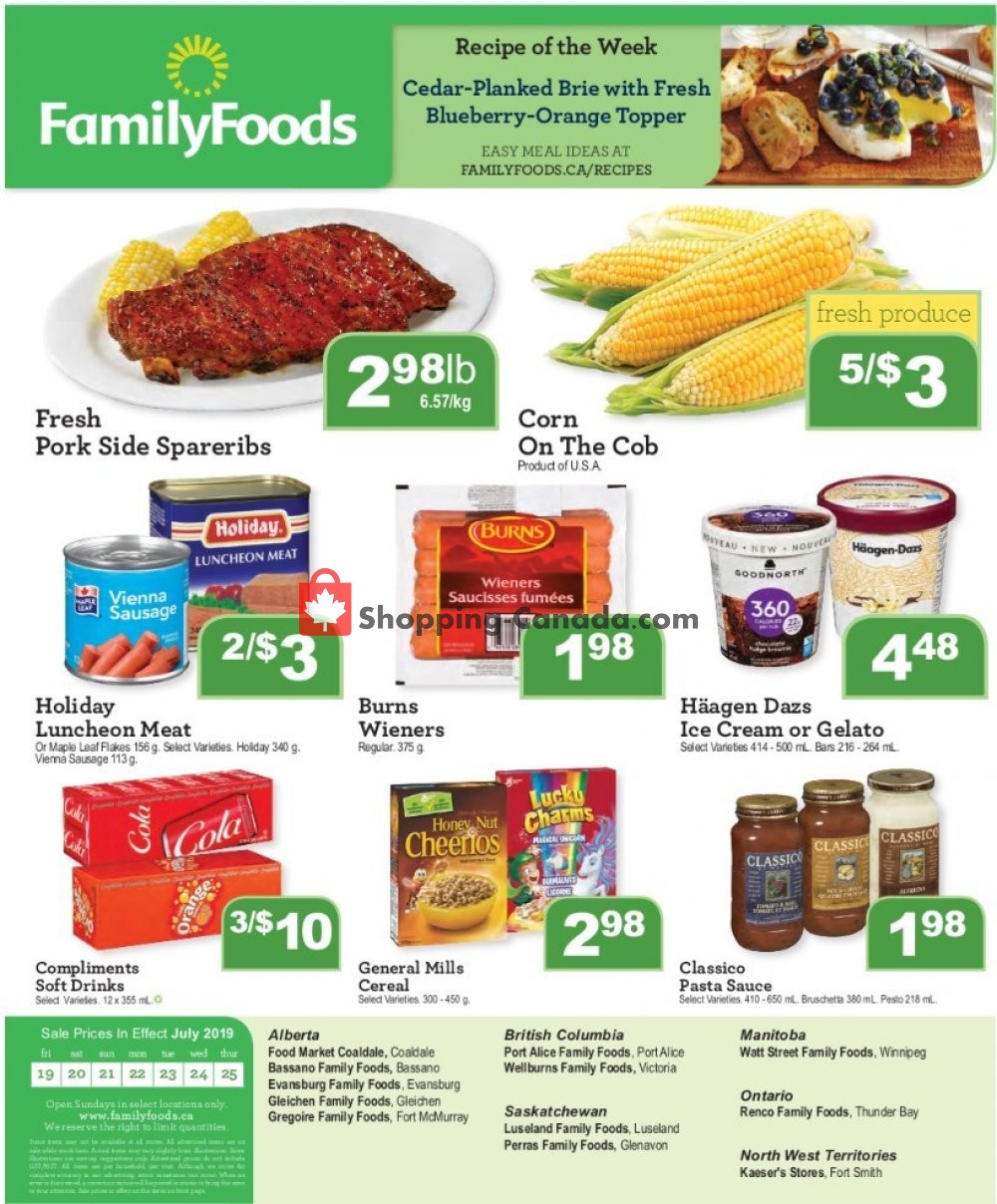 Wellburn's Food Market flyer from Friday July 19, 2019 to Thursday July 25, 2019 - page 1
