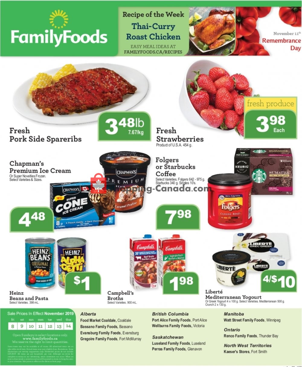 Wellburn's Food Market flyer from Friday November 8, 2019 to Thursday November 14, 2019 - page 1