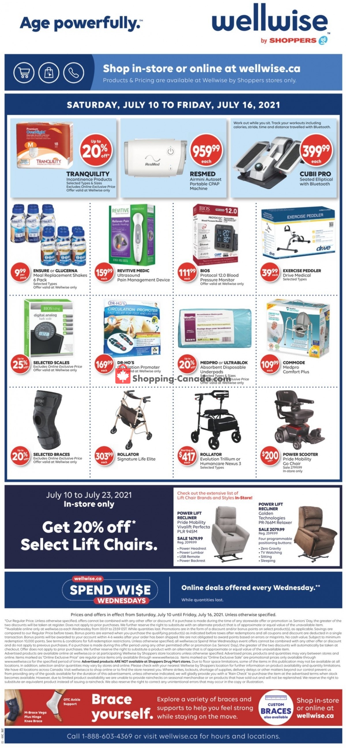 WellWise by Shoppers Drug Mart flyer from Saturday July 10, 2021 to Friday July 16, 2021 - page 1