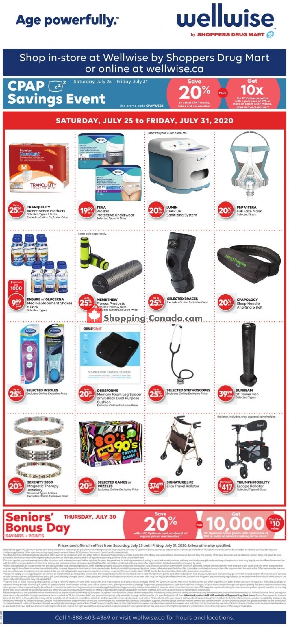 WellWise by Shoppers Drug Mart Canada, flyer (CPAP Savings Event