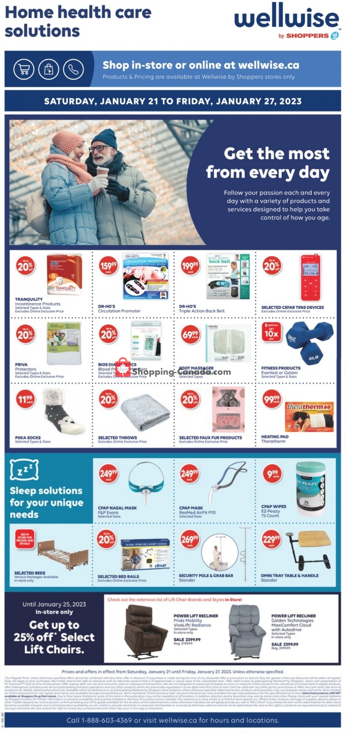 WellWise by Shoppers Drug Mart flyer from Saturday January 21, 2023 to Friday January 27, 2023 - page 1