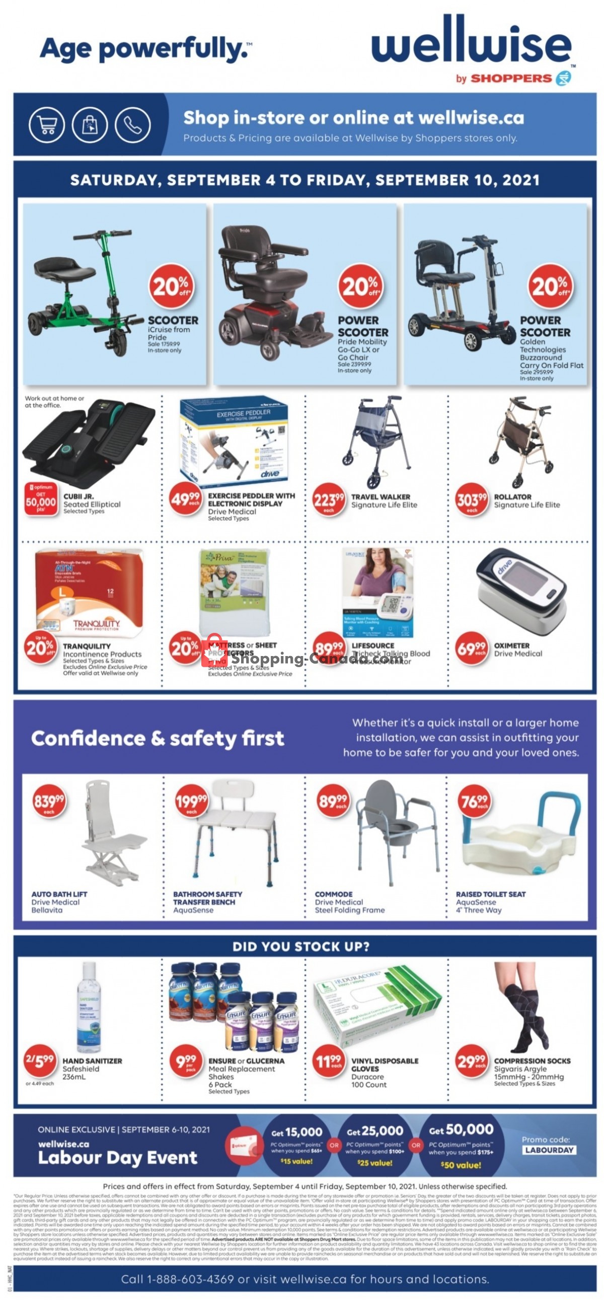 WellWise by Shoppers Drug Mart flyer from Saturday September 4, 2021 to Friday September 10, 2021 - page 1