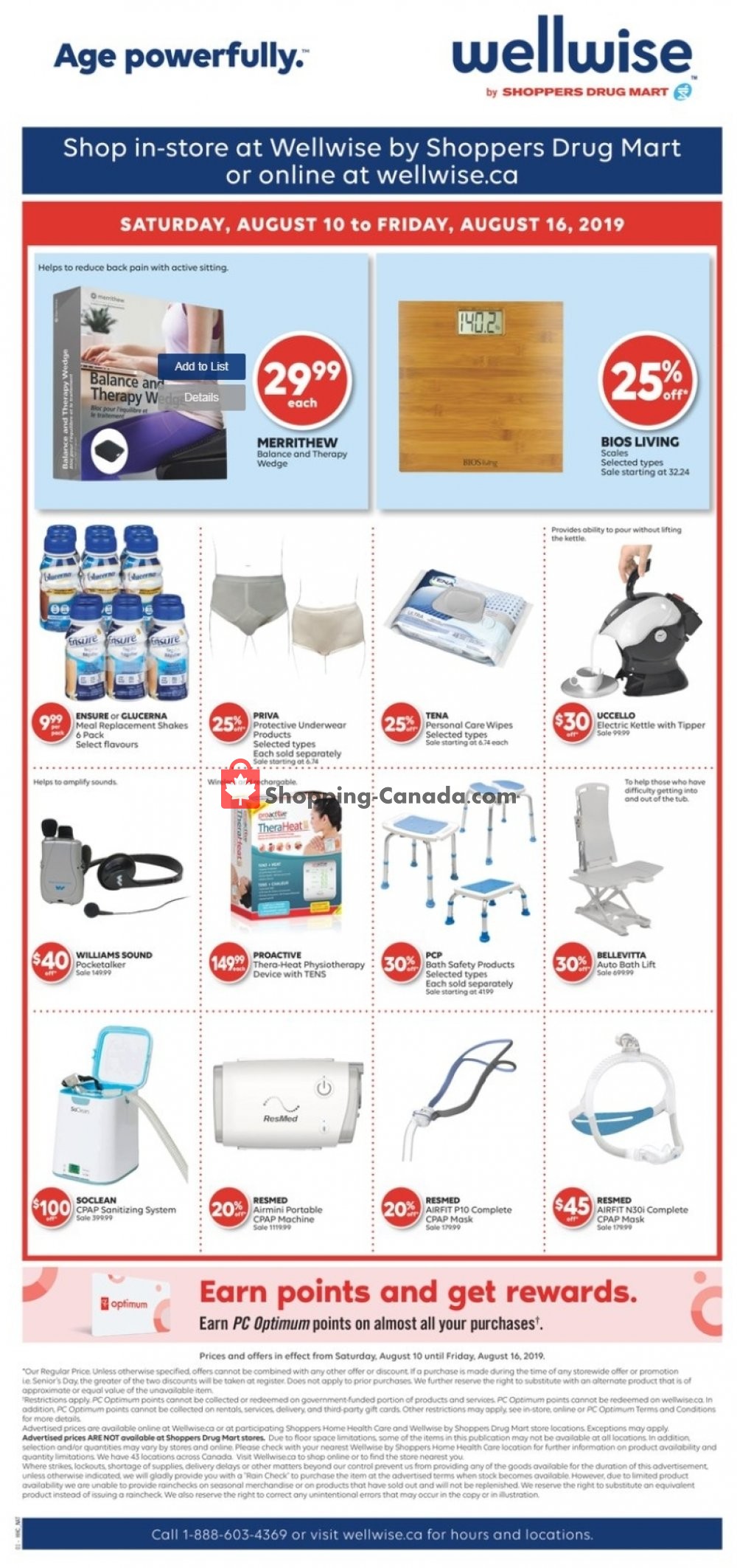 WellWise by Shoppers Drug Mart flyer from Saturday August 10, 2019 to Friday August 16, 2019 - page 1