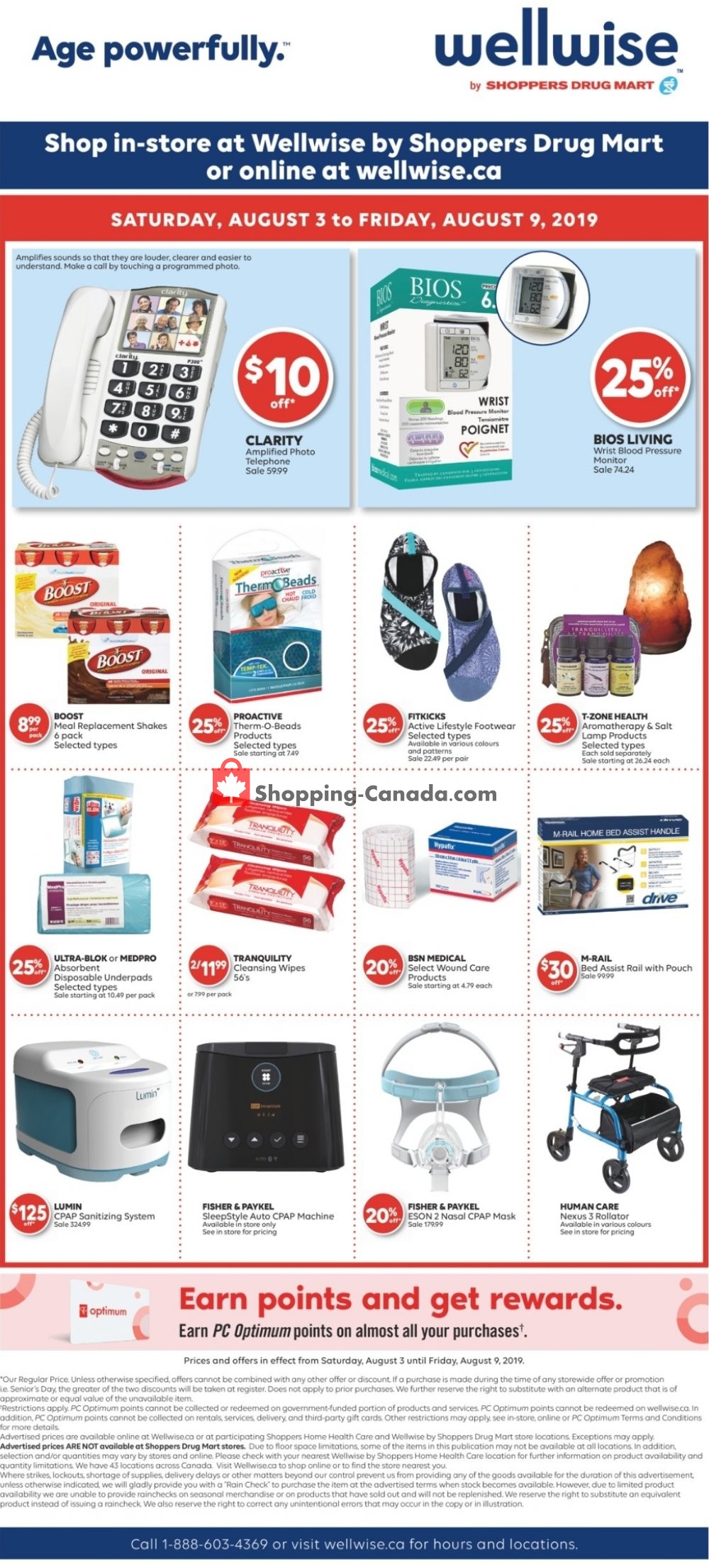 WellWise by Shoppers Drug Mart flyer from Saturday August 3, 2019 to Friday August 9, 2019 - page 1