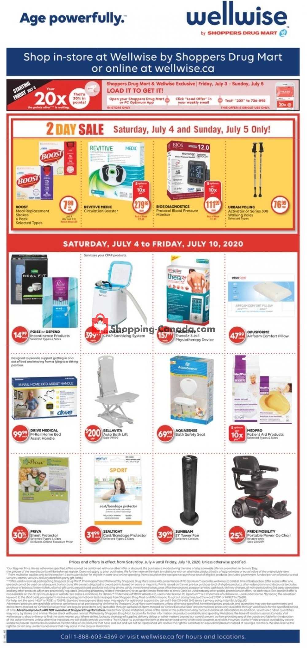 WellWise by Shoppers Drug Mart flyer from Saturday July 4, 2020 to Friday July 10, 2020 - page 1