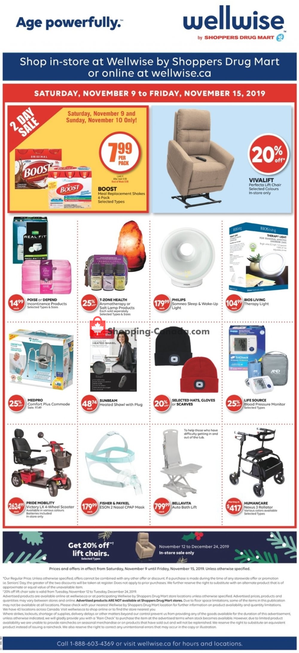 WellWise by Shoppers Drug Mart flyer from Saturday November 9, 2019 to Friday November 15, 2019 - page 1
