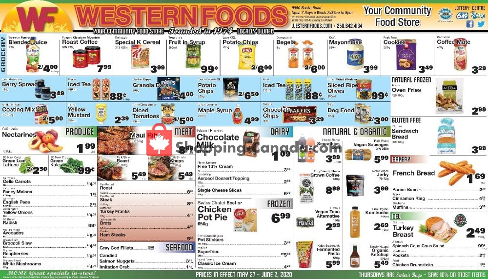 Western Foods flyer from Wednesday May 27, 2020 to Tuesday June 2, 2020 - page 1