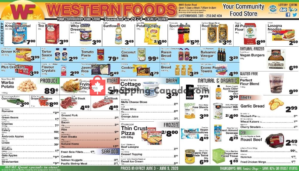 Western Foods flyer from Wednesday June 3, 2020 to Tuesday June 9, 2020 - page 1