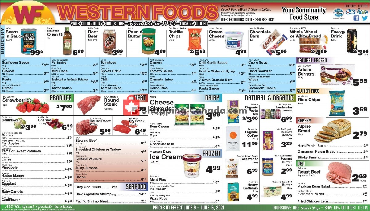 Western Foods flyer from Wednesday June 9, 2021 to Tuesday June 15, 2021 - page 1