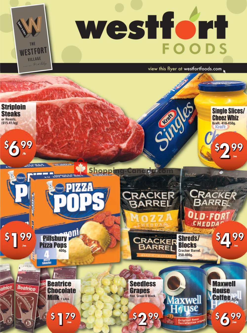 Westfort Foods flyer from Friday January 22, 2021 to Thursday January 28, 2021 - page 1