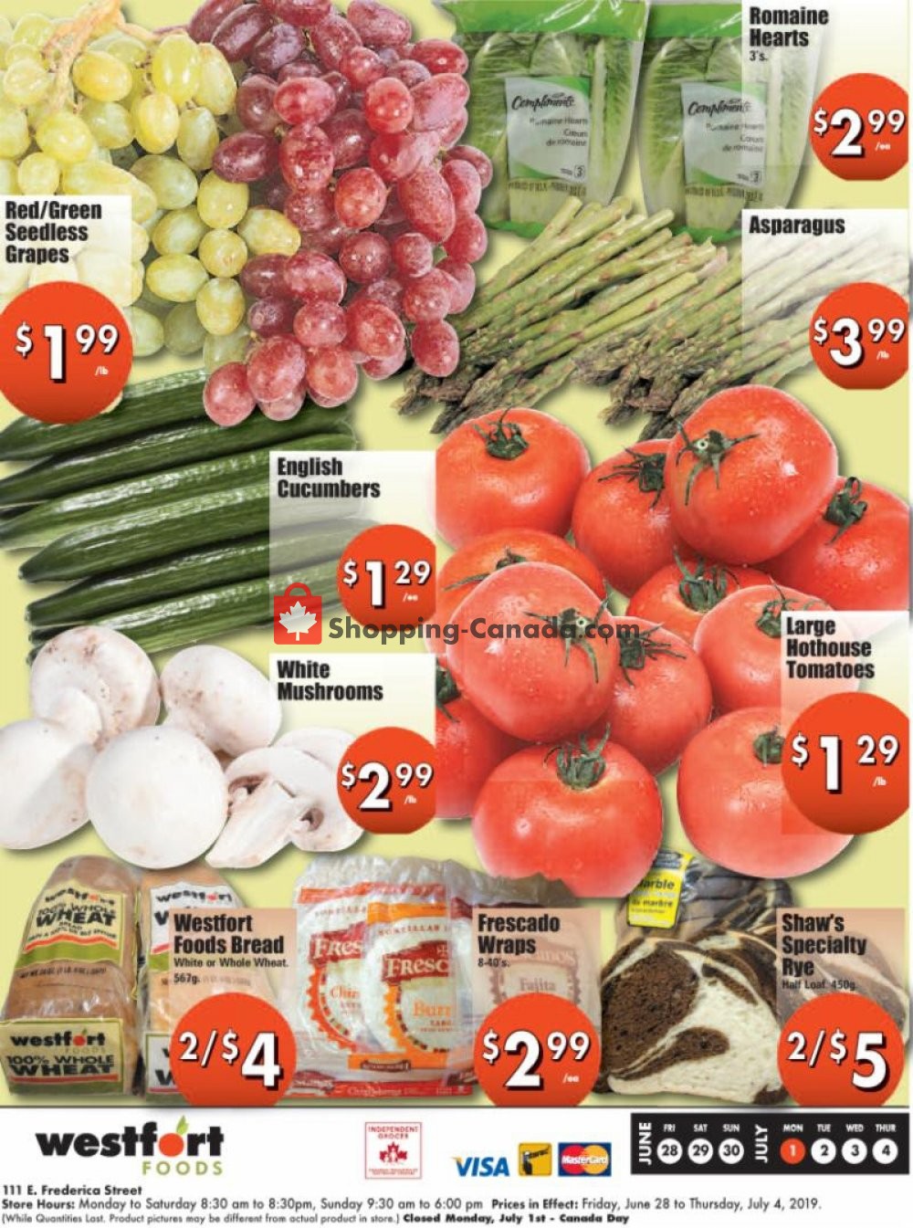 Westfort Foods flyer from Friday June 28, 2019 to Thursday July 4, 2019 - page 4