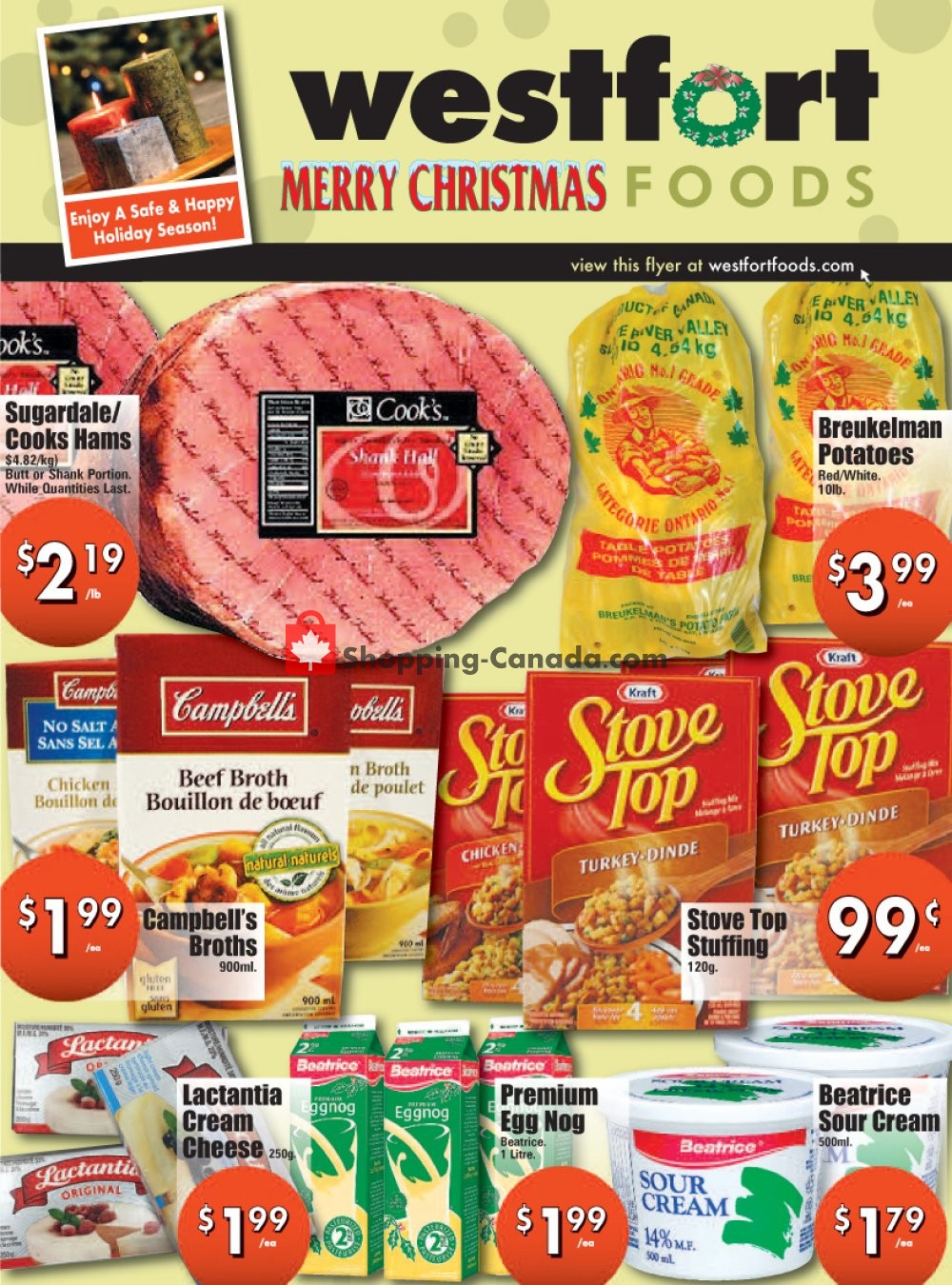 Westfort Foods flyer from Friday December 18, 2020 to Thursday December 24, 2020 - page 1