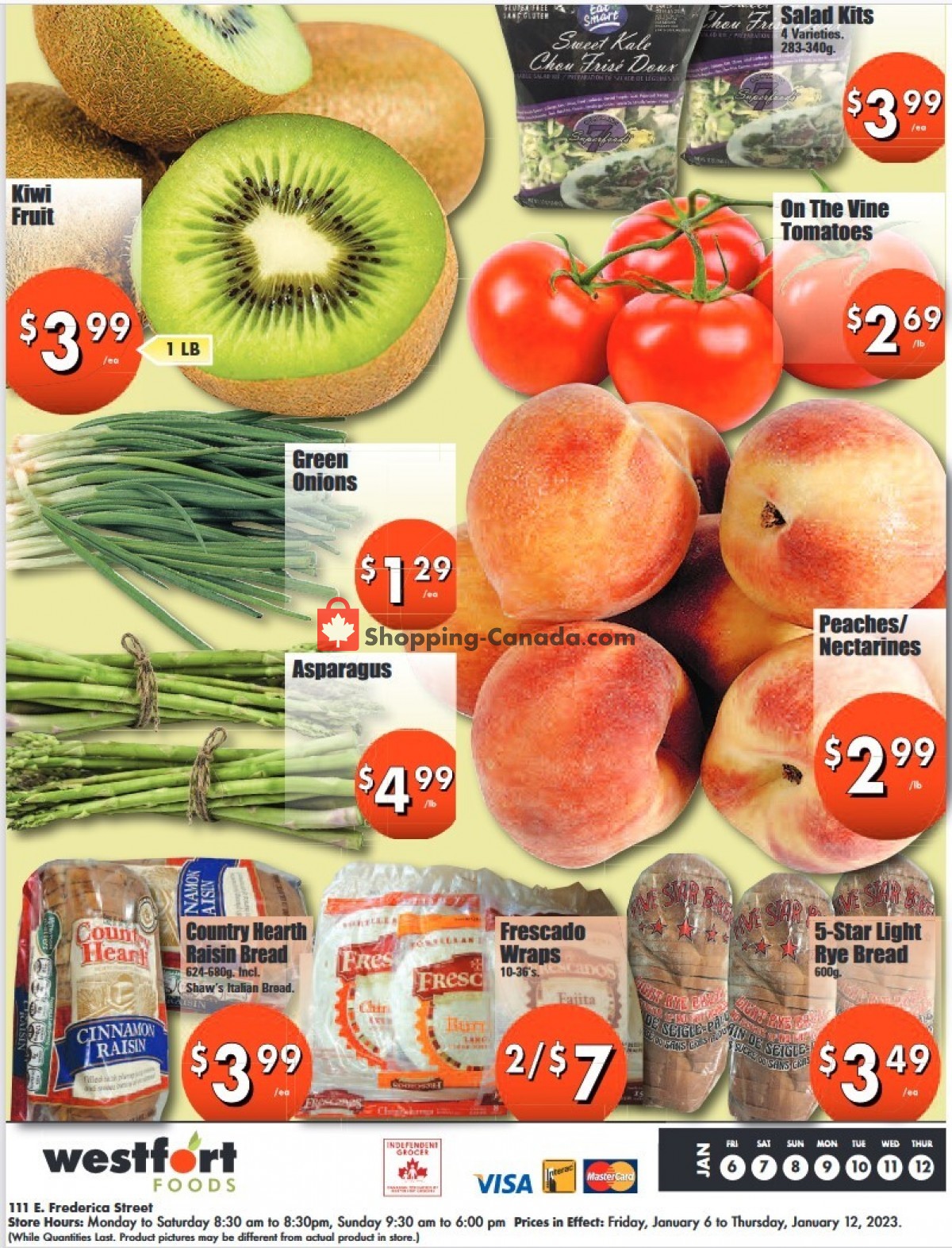 Westfort Foods Canada, flyer - (Special Offer): January 6 - January 12 
