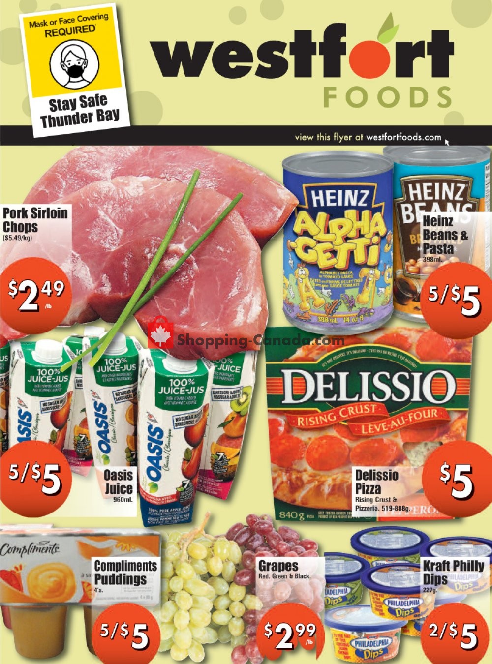 Westfort Foods flyer from Friday October 16, 2020 to Thursday October 22, 2020 - page 1